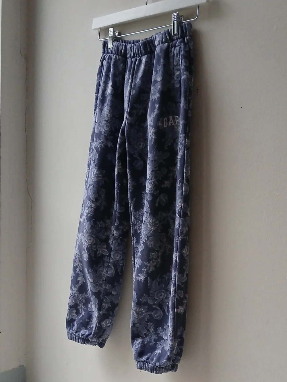 Gap x LoveShackFancy Sweatpants Blue Floral Print Girls Medium